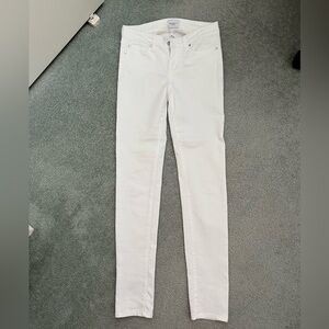 Celebrity Pink Skinny White Denim Jeans